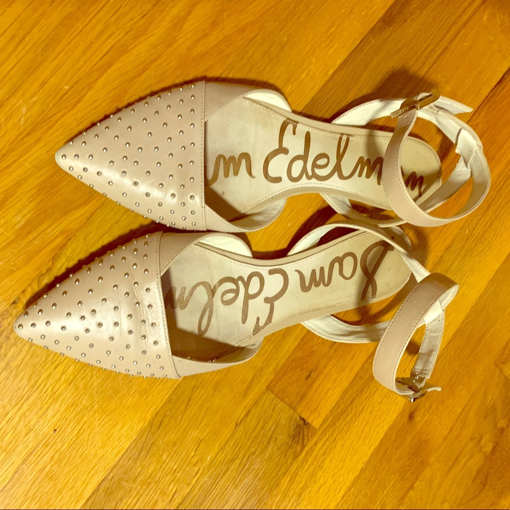 Sam Edelman Beige Stud Flat